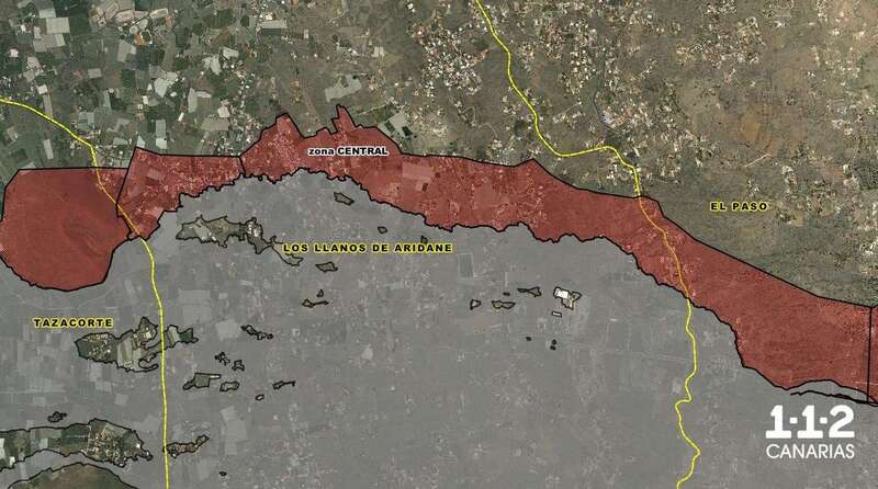 Mapa de realojos en la zona 1/TA.